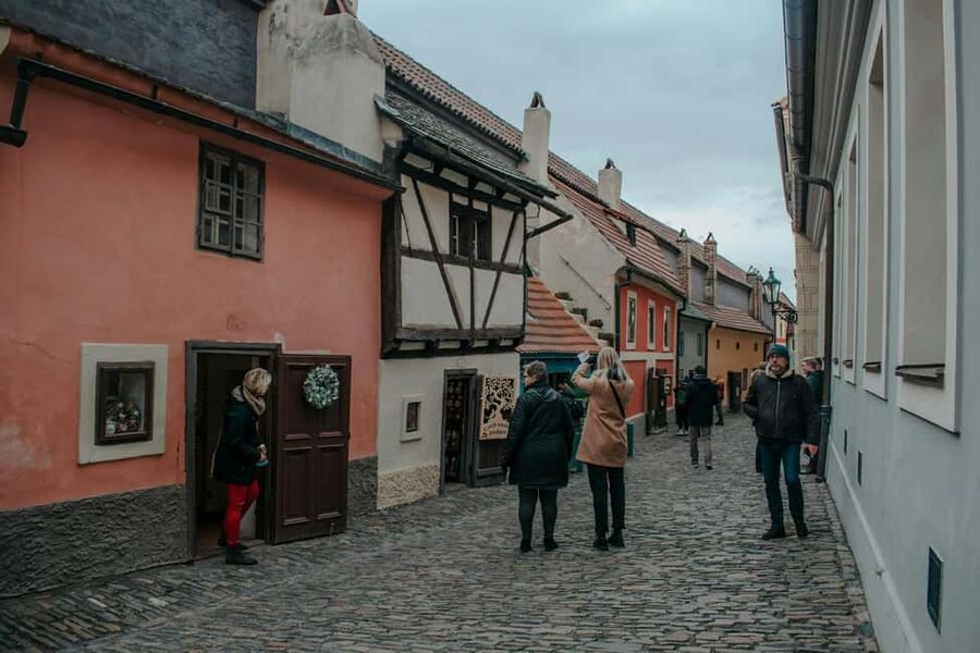 Prague Castle St. Vitus Cathedral, Royal Palace, St. George's Basilica - Golden Lane, alchemy, and Franz Kafka