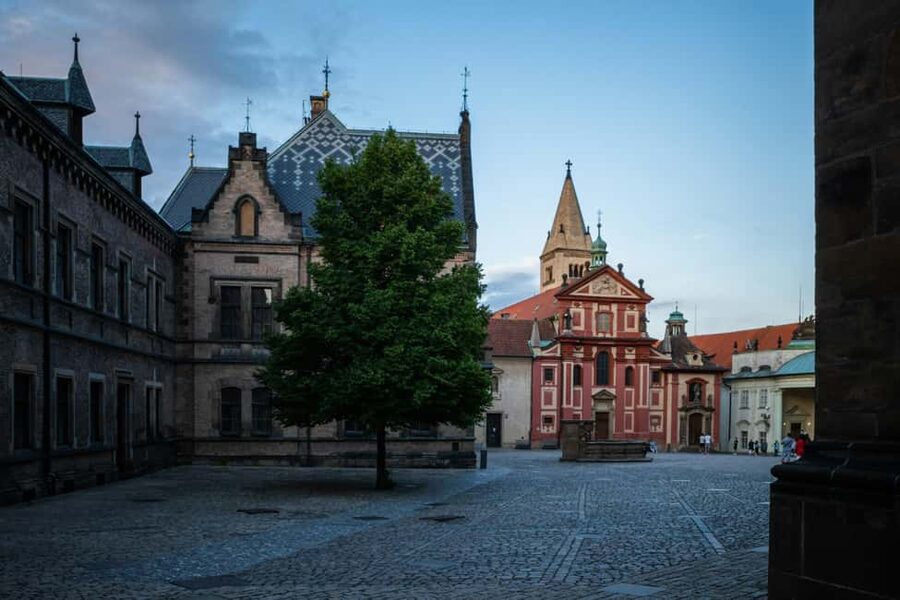Prague Castle St. Vitus Cathedral, Royal Palace, St. George's Basilica - The views from Prague Castle