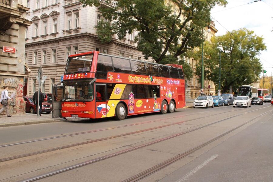 Prague: City Sightseeing HOHO Bus Tour & Optional Boat Tour - Republic Square and the center of Prague