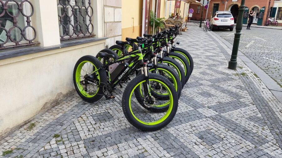 Prague: City Viewpoints Tour by Electric Fat Bike - John Lennon Wall and the Kampa area