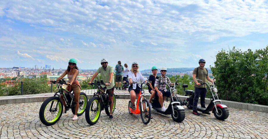 Prague: City Viewpoints Tour by Electric Fat Bike - Schwarzenberg Palace and Prague Castle district