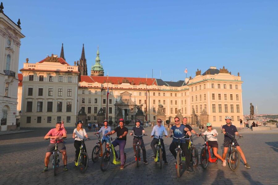 Prague: E-Bike/E-Scooter Viewpoint Tour - What the riding feels like