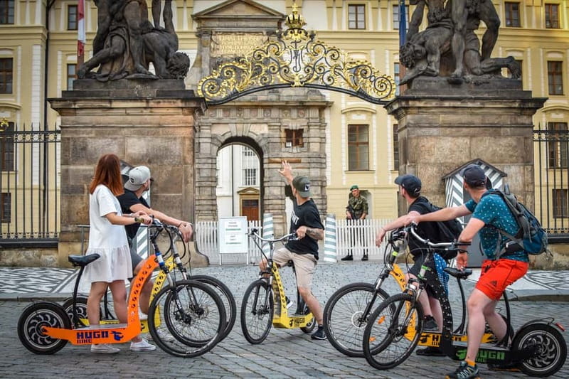 Prague: E-Scooter Grand City & Panoramas Small-Group Tour - Prague Castle and the city’s grandest views
