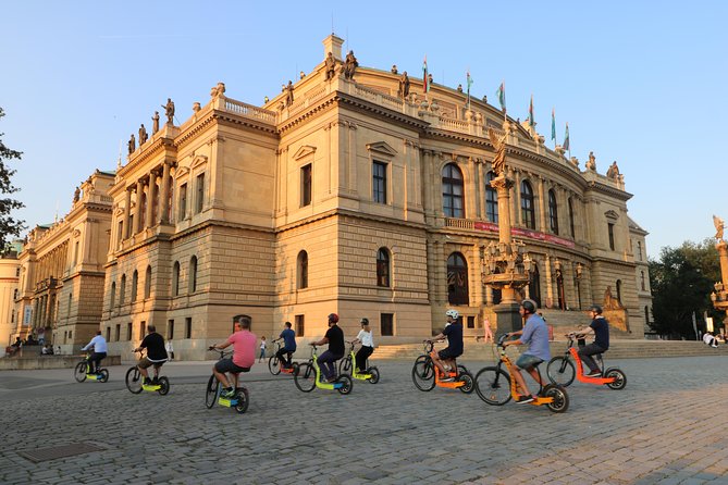 Prague: electric scooter & E-bike guided tour - Letna Park and the Metronome View