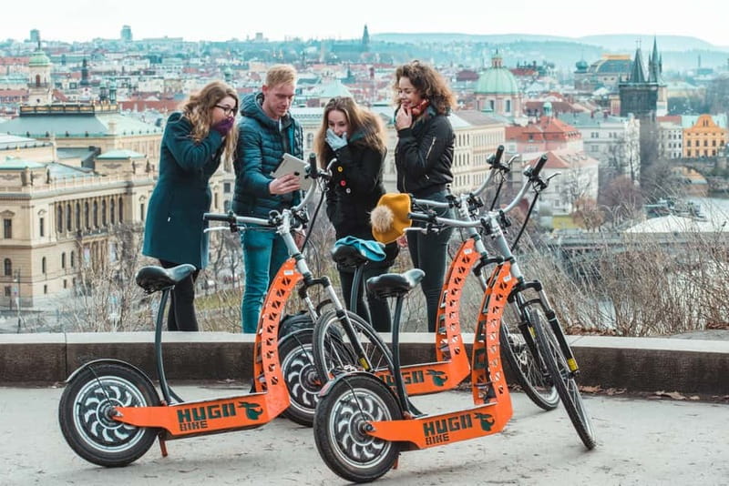 Prague: Fat Tire or Regular Scooter Tour with A Local Guide - Štvanice Island and Letná Park