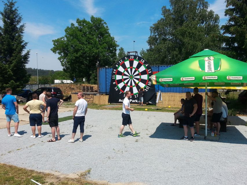 Prague : Giant Foot Darts and Giant Beer Pong Game - Key points to know before booking