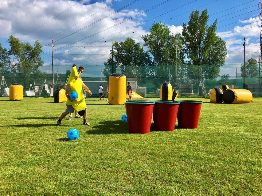 Prague : Giant Foot Darts and Giant Beer Pong Game - Arriving at the activity venue