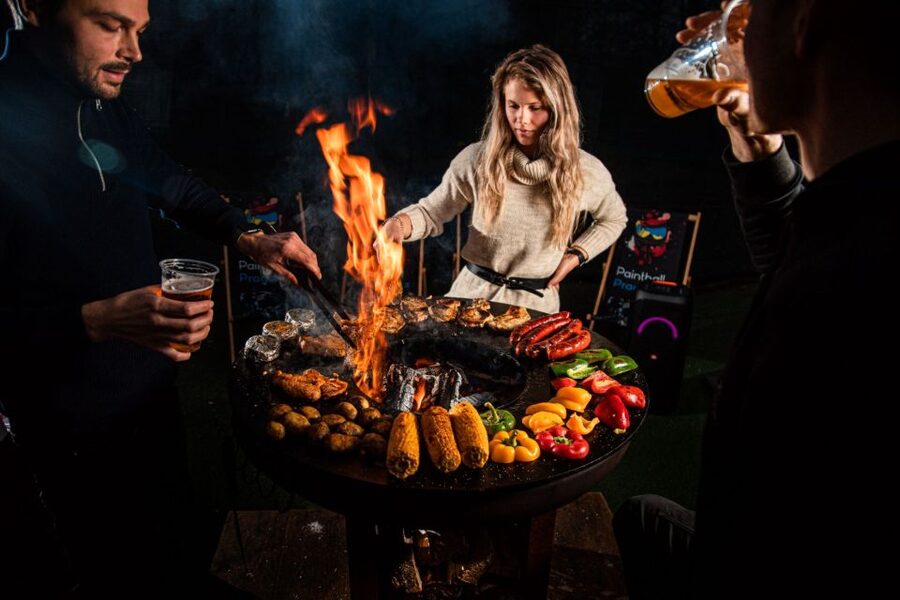 Prague: Giant Football Darts Game with Round of Beers & BBQ - The 30-minute bus ride from Prague