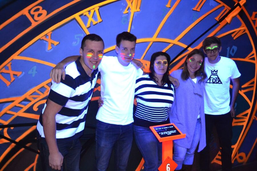 Prague: Glow Golf Mini Golf Game by UV Light - Glow paint, sticks, and photo moments