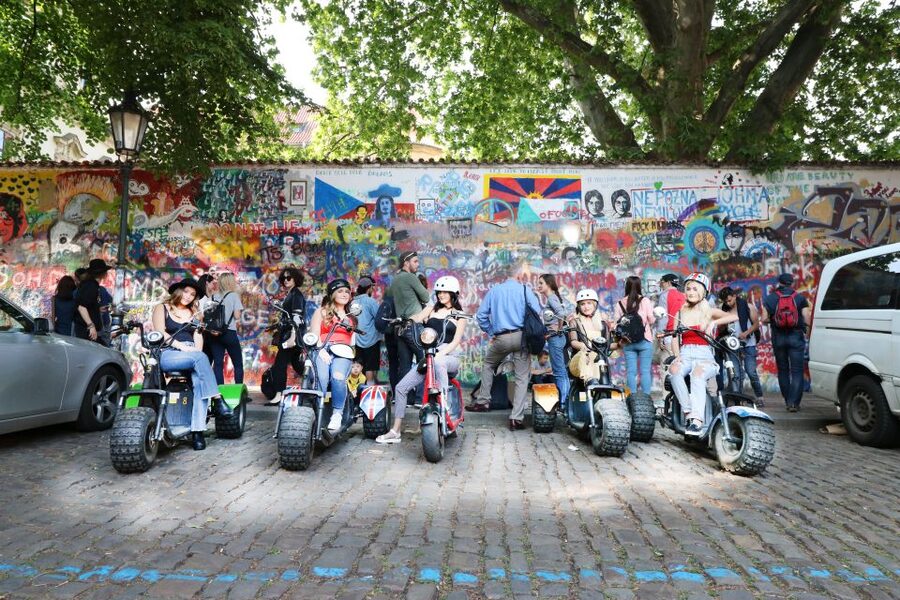 Prague: Grand e-Scooter Guided Tour - John Lennon Wall and Charles Bridge