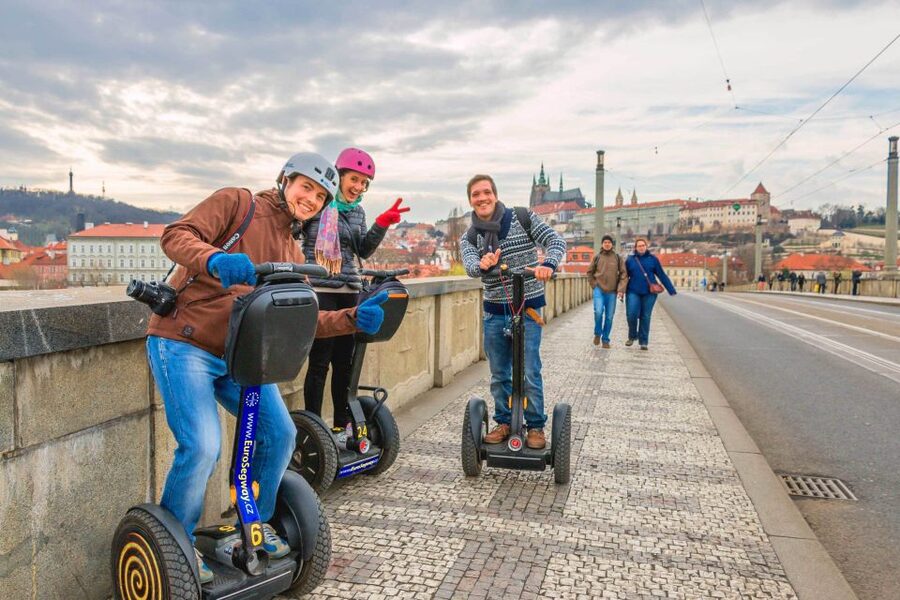 Prague: Grand Segway and eScooter Live Guided City Tour - Key points to know before booking