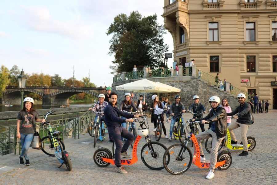 Prague: Grand Segway and eScooter Live Guided City Tour - Lennon Wall, Kampa Island, and Charles Bridge