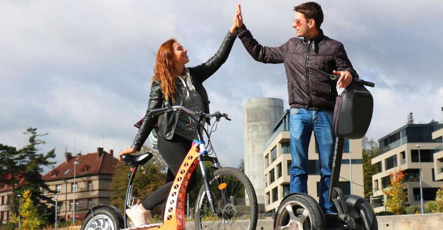 Prague: Grand Segway and eScooter Live Guided City Tour - Letná and the giant metronome