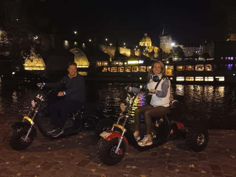 Prague: Guided Sightseeing Tour by Electric Trike - John Lennon Wall and the Charles Bridge view