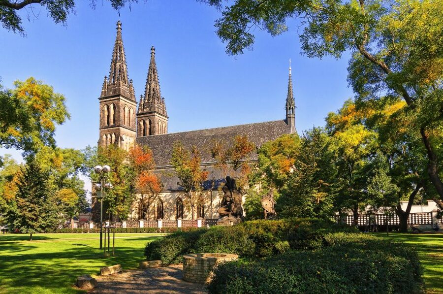 Prague: Guided tour to the historic fortress of Vyšehrad - Inside St. Peter and St. Paul Basilica