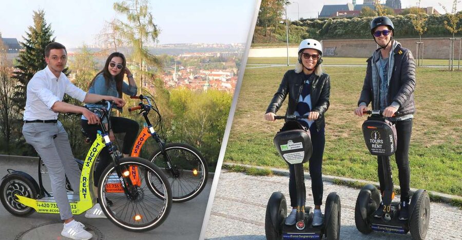 Prague: Half-Day Guided Tour by Segway and E-Scooter - Starting With Prague Castle and St. Vitus Cathedral