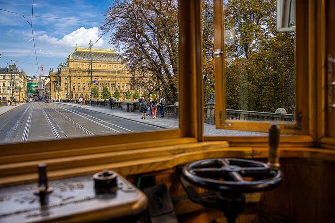Prague Hop on Hop off Sightseeing Tram - New Mill Water Tower and Powder Gate
