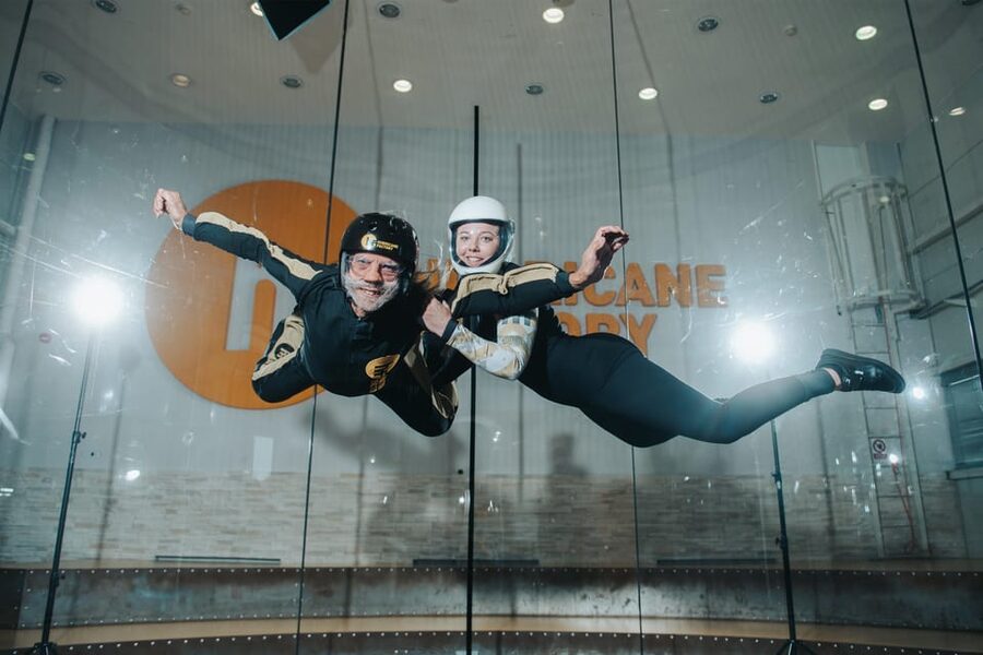 Prague: Hurricane Factory Indoor Skydiving Experience - Entering the wind tunnel for controlled freefall