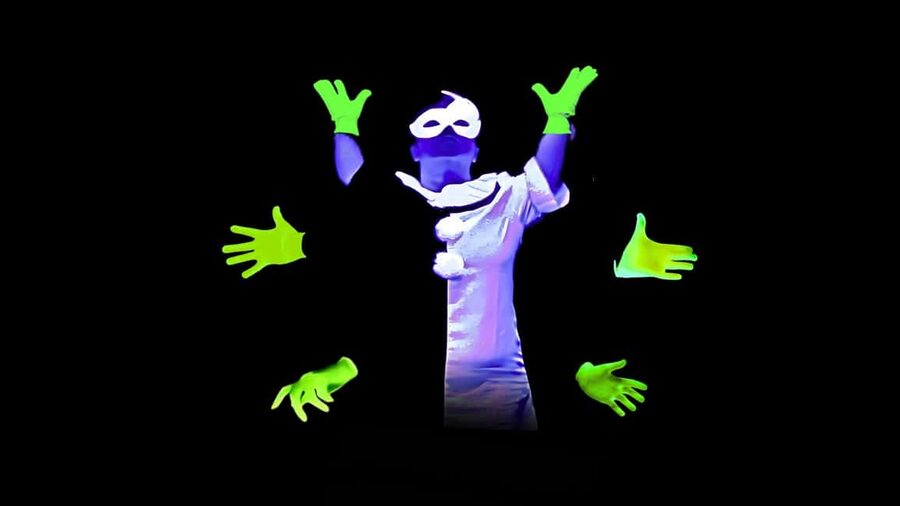 Prague: Images of Love Black Light Theatre Show - When the Audience Becomes Part of the Show