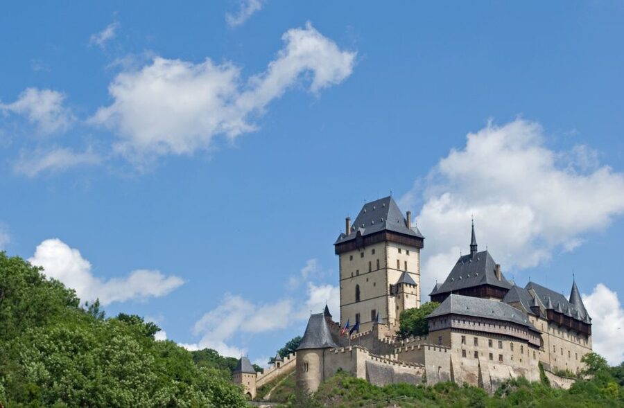 Prague: Karlštejn Castle Guided Tour with Entry Ticket - Leaving Prague by air-conditioned coach