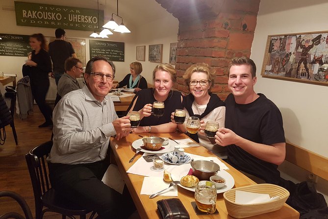 Prague Mini-Breweries Beer Tour with Czech Appetizers - The final stop brings food and plenty of beer
