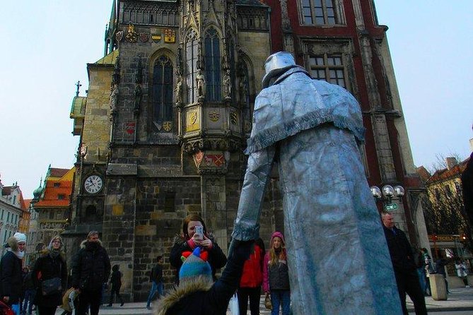 Prague Old Town tour and external Jewish Quarter - Republic Square, the Municipal House, and Powder Tower