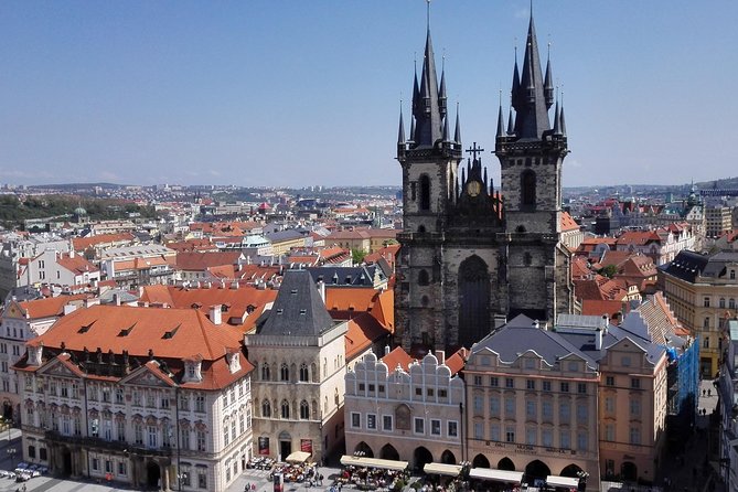 Prague Old Town Tour with a Classical Concert - National Street, the river, and the National Theatre