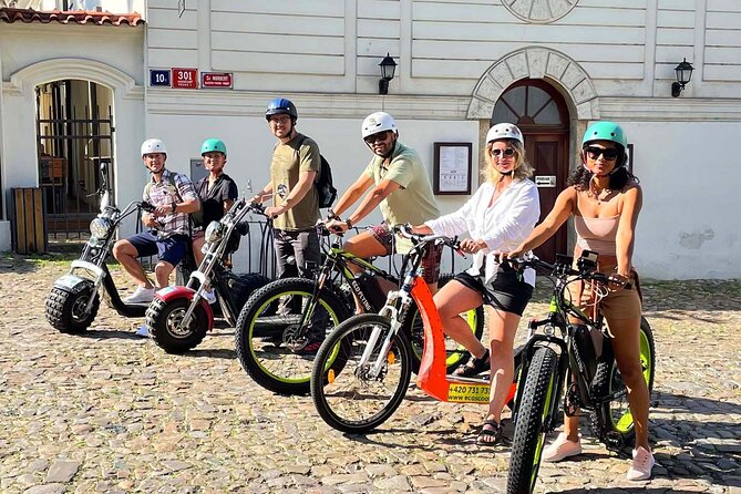 Prague Panoramic Views e-bike and e-Scooter guided Tour - Strahov Monastery and its local brewery