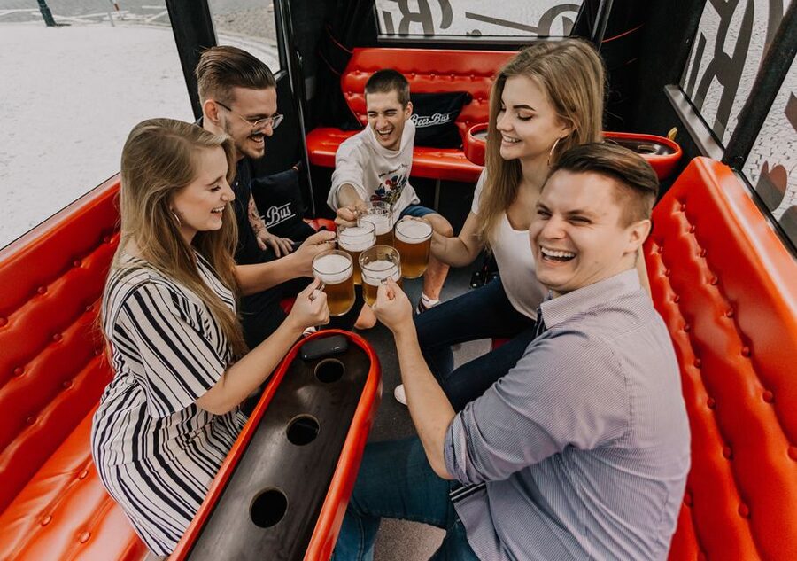 Prague: Party Beer Bus - New Town and Wenceslas Square