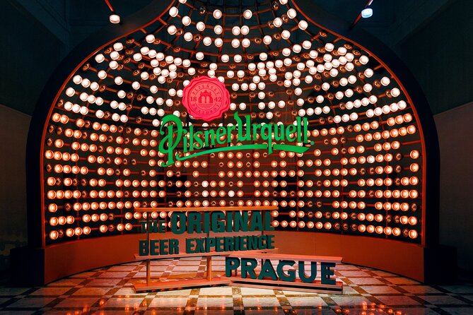 Prague Pilsner Urquell Experience with 3 Free Beer Tastings - Beginning with headphones, projections, and the first beer