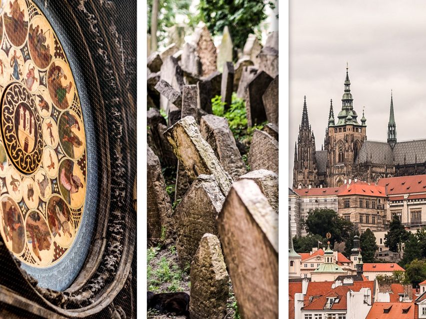 Prague: Prague Castle, Jewish Quarter, Clock Tower Admission - The Astronomical Clock Tower above Old Town Square