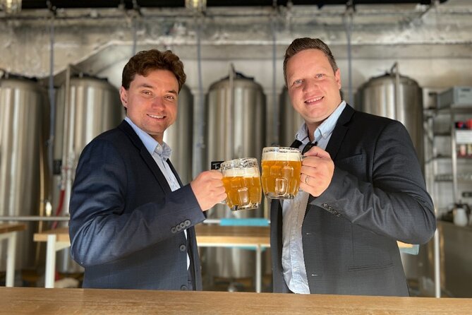 Prague Premium Craft Beer Tour - Stop Two: champion pouring at Restaurace Červený jelen