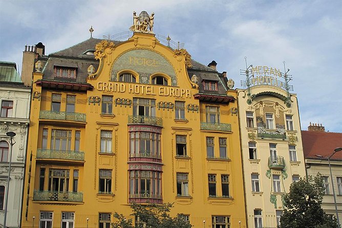 Prague Private Cubism and Art Nouveau Walking Tour - Prague main station and the memory of war