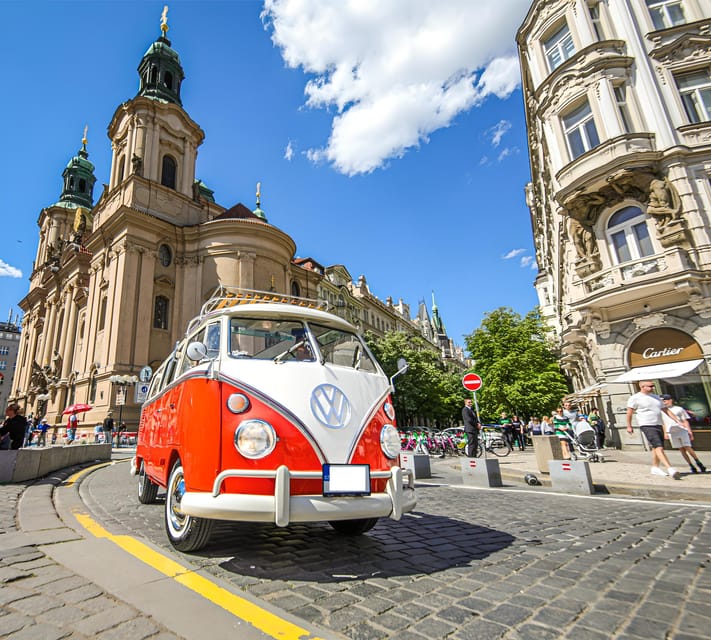 Prague: Private Sightseeing Tour in original VW Samba bus - The 1.5-Hour Option: More Room for Stops and Stories