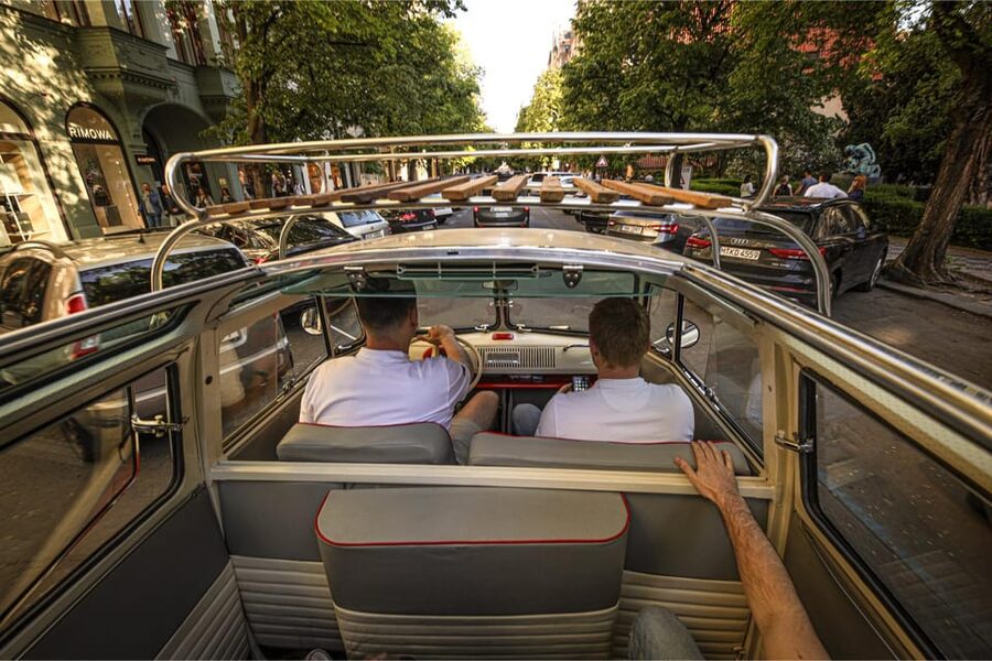 Prague: Private Sightseeing Tour in original VW Samba bus - The Polaroid Photo Is a Small but Smart Extra