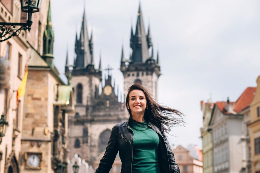 Prague: Professional Photoshoot in the Old Town - Walking into Prague’s Old Town backdrop
