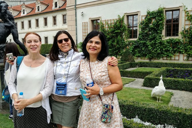 Prague Renaissance & Baroque Gardens Walking Tour - Wallenstein Gardens statues, grotto, and peacocks