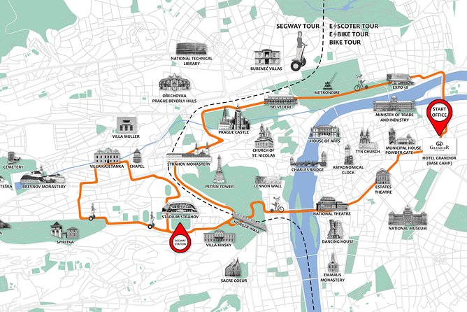 Prague Segway & E-Scooter Grand City Tour - Prague Castle and the Strahov hilltop