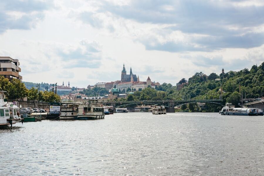 Prague: Swimming Beer Bike on A Cycle Boat - From Letná Park toward Mánesův most