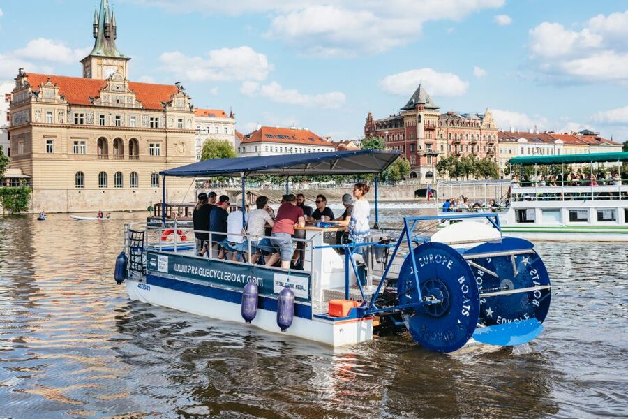 Prague: Swimming Beer Bike on A Cycle Boat - Price and value at $518 per boat
