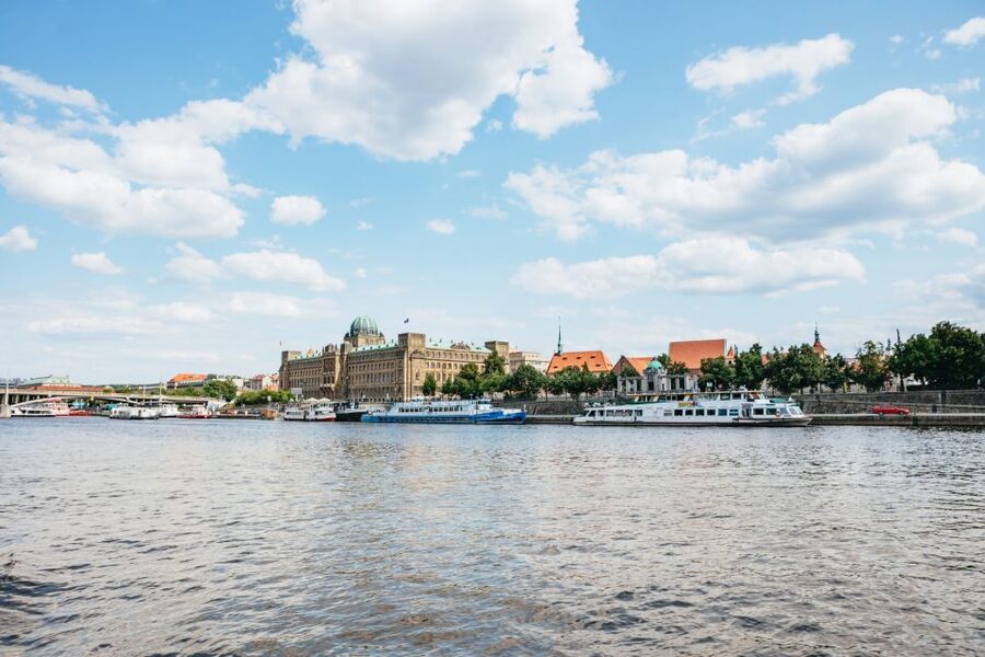 Prague: Swimming Beer Bike on A Cycle Boat - Meeting at U Bukanýra and getting settled