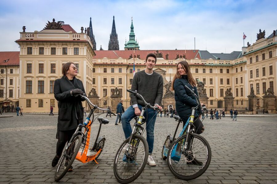 Prague: Tour by Electric Scooter or Cruiser eBike - Prague Castle and the Castle District