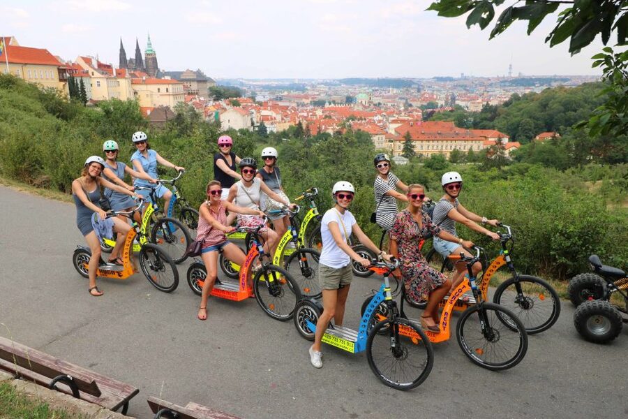 Prague: Tour by Electric Scooter or Cruiser eBike - Safety practice before Prague’s streets