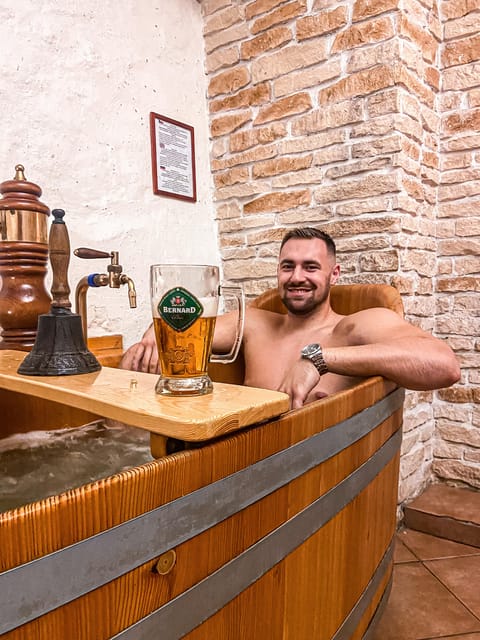 Prague: Ungelt Bernard Beer Spa with Beer & Optional Massage - Finding the Bernard Beer Spa in Ungelt