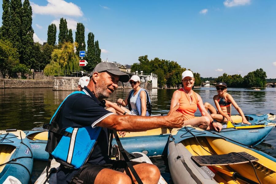 Prague: Vltava River Guided Canoeing Tour - Prague’s bridges and riverside landmarks
