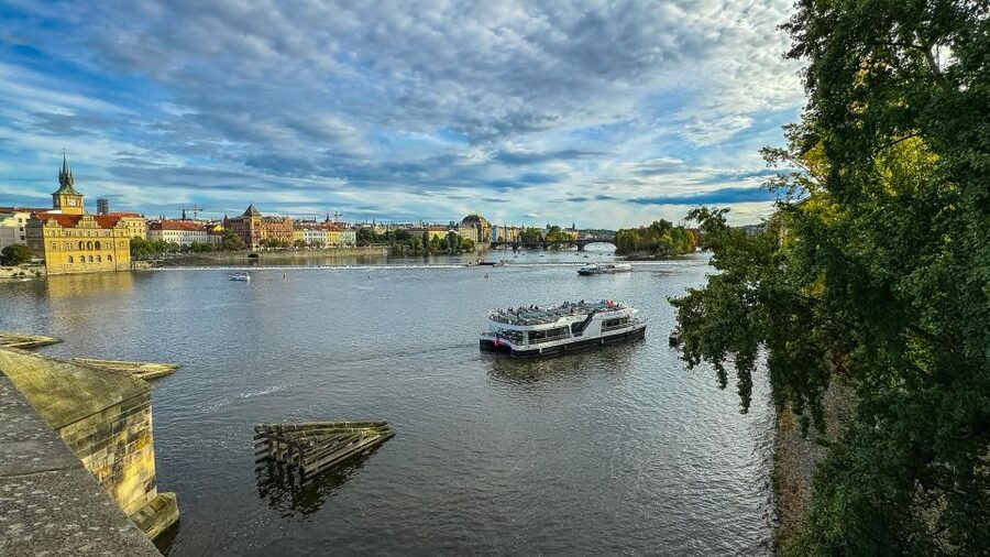 Prague: Vltava River Sightseeing Cruise - Charles Bridge From the Vltava