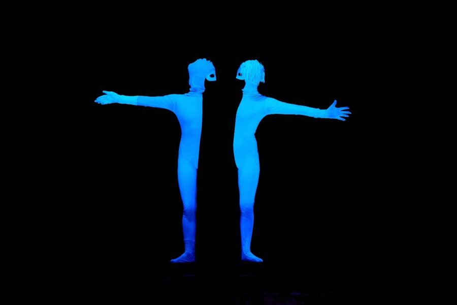 Prague: WOW Show Black Light Theater - The interactive part: fun, not passive theater