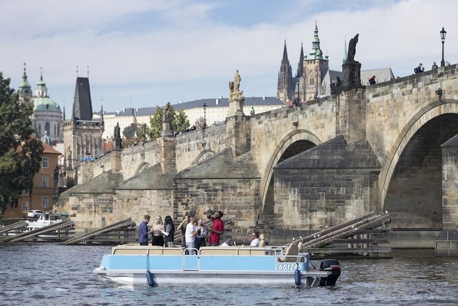 Private Boat Cruise With Unlimited Beer - Looking up at Prague Castle for 15 minutes
