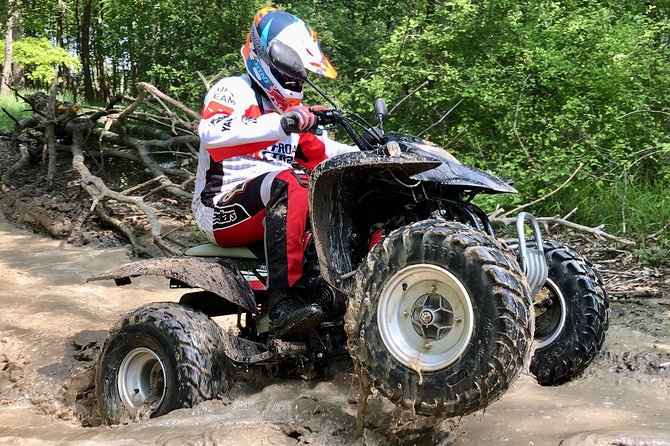 Quad ride adventure for families with kids Prague - One hour on the quad in Milovice