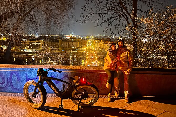 Retro Style E-Bike Night Tour in Prague - Live Guided - Letna Park and the five-bridge view